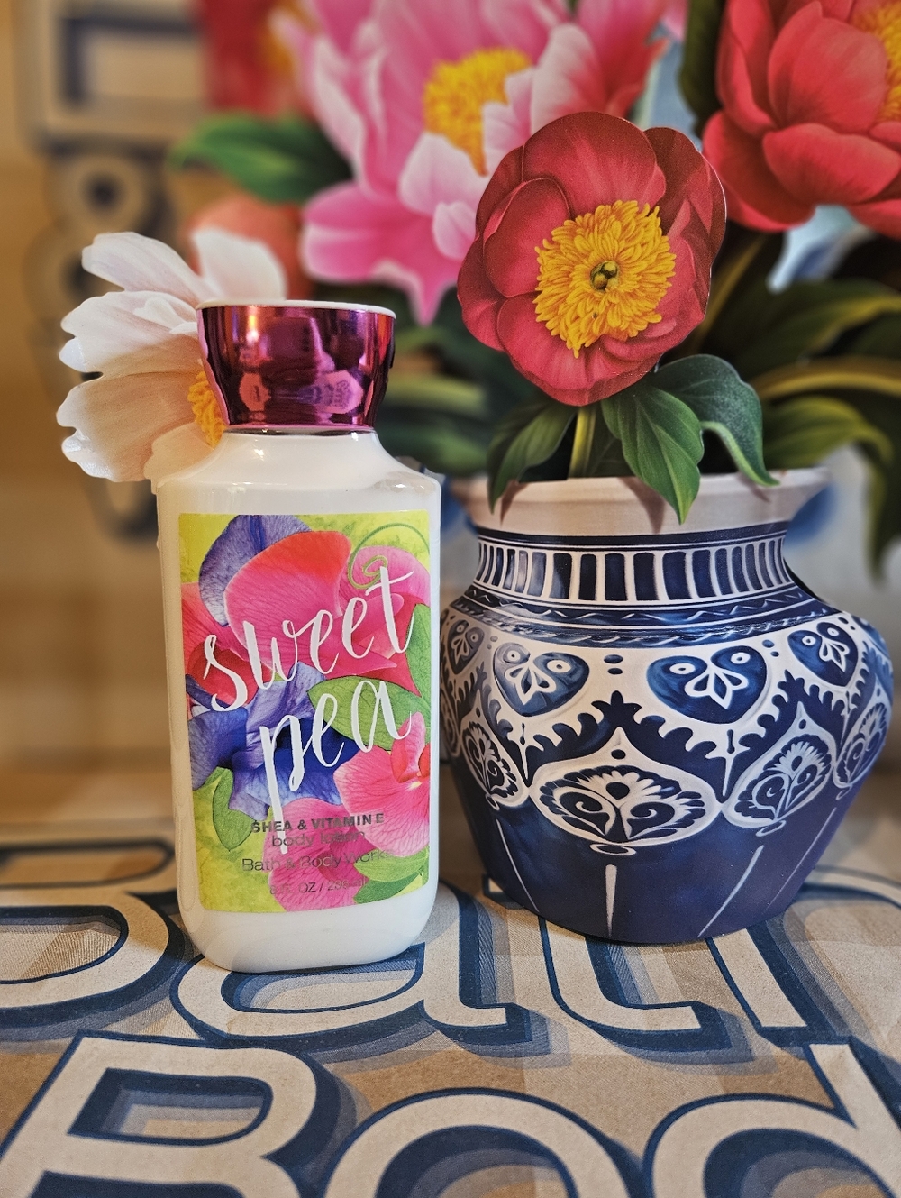 NWT Bath & Body Works Sweet Pea Shea & Vitamin E Lotion - Pink, Multi